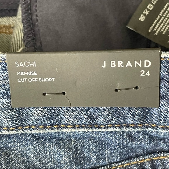 J. BRAND NWT WOMEN’S SACHI MID-RISE CUT OFF DENIM JEAN SHORTS GRANADA 24 25 26 - Picture 7 of 14